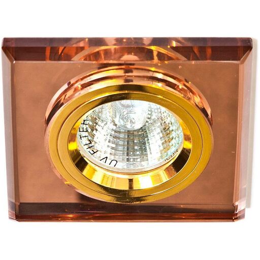 Светильник потолочный, MR16 G5.3 коричневый, золото, 8170-2 19725