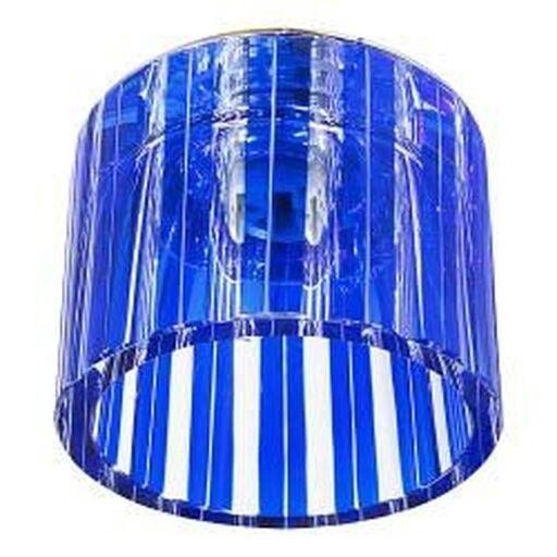 Светильник потолочный, JCD G9 с синим стеклом, хром, с лампой, CD84 19250