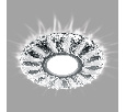 Светильник встраиваемый с белой LED подсветкой Feron CD917 потолочный MR16 G5.3 прозрачный-матовый 29536
