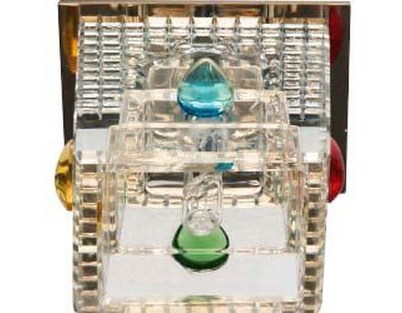 Светильник потолочный,JC 20W G4, прозрачный,золото, с лампой, CD2815 28144