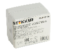 Выключатель STEKKER PSW10-121-54 двухклавишный открытой установки, 250В, 10А, IP54, серый/графит 32753