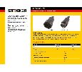 Вилка STEKKER PPG16-30-441 прямая с заземляющим контактом, пластик 250В, 16A, IP44, черная 32845