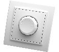 Выключатель диммирующий, STEKKER PSW10-9006-01, 220V, 600W, серия Эрна,белый 39046