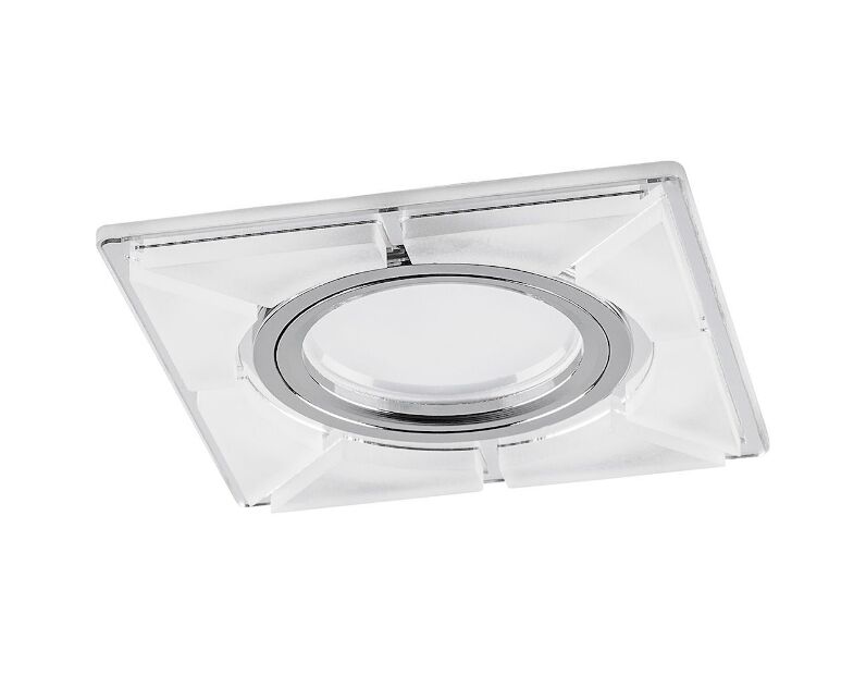 Светильник встраиваемый с LED подсветкой Feron CD994 потолочный MR16 G5.3 белый матовый, хром 40508