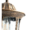 Светильник садово-парковый Feron PL6305 шестигранный на цепочке 60W E27 230V, черное золото 11899