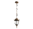 Светильник садово-парковый Feron PL6305 шестигранный на цепочке 60W E27 230V, черное золото 11899
