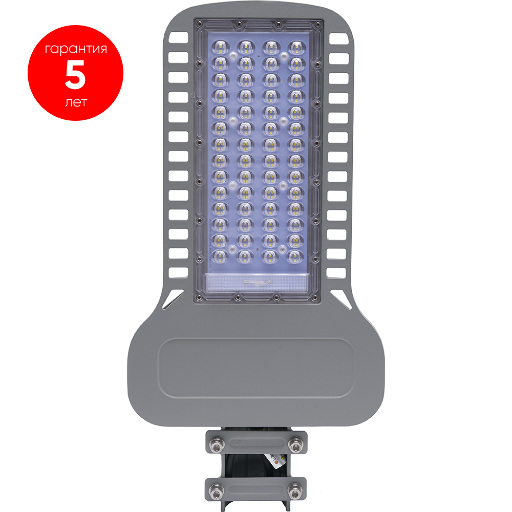 Светодиодный уличный консольный светильник Feron SP3050 100W 5000K 230V, серый 41268