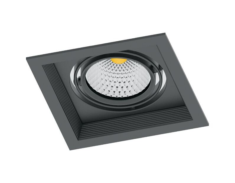Светодиодный светильник Feron AL201 карданный 1x20W 4000K 35 градусов ,черный 41290