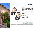 Светильник садово-парковый Feron PL3701  круглый на стену вверх 60W 230V E27, черный 06340