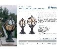 Светильник садово-парковый Feron PL3704  круглый на постамент 60W 230V E27, черный 06341