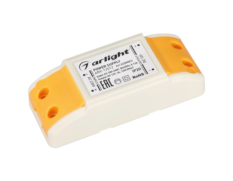 Блок питания Arlight ARV-12012 (12V, 1A, 12W, IP20) 022090(1)
