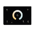 Панель Arlight Sens SMART-P81-MIX Black (230V, 4 зоны, 2.4G) IP20 Пластик 028401