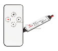 Диммер Arlight SMART-MINI-DIM-SET (12-24V, 1x4A, ПДУ 4кн, IR) IP20 Пластик 031593