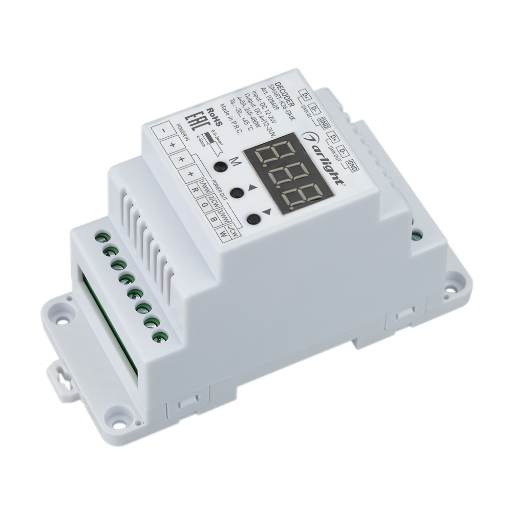 Декодер Arlight SMART-K36-DMX (12-24V, 4x5A, DIN) IP20 Пластик 028409