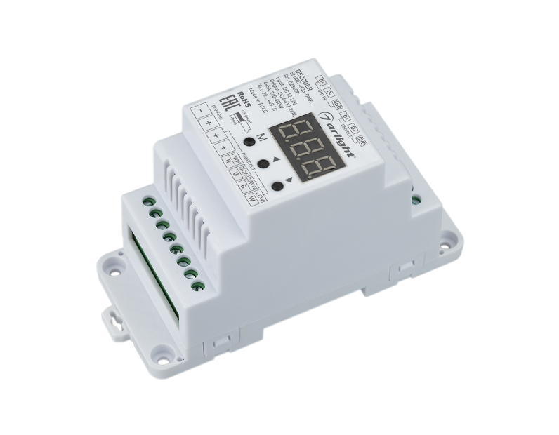 Декодер Arlight SMART-K36-DMX (12-24V, 4x5A, DIN) IP20 Пластик 028409