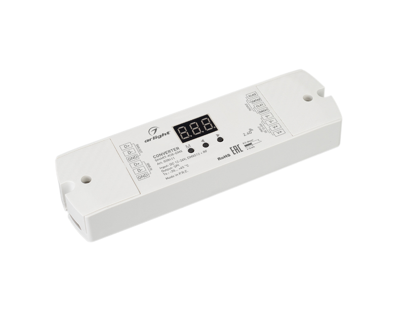 Конвертер Arlight SMART-K38-DMX (12-24V, SPI, 2.4G) IP20 Пластик 028411