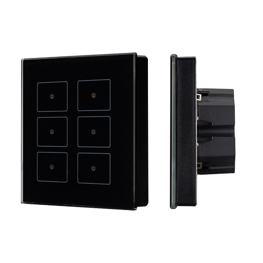 Панель Arlight Sens SR-KN0611-IN Black (KNX, DIM) 023038