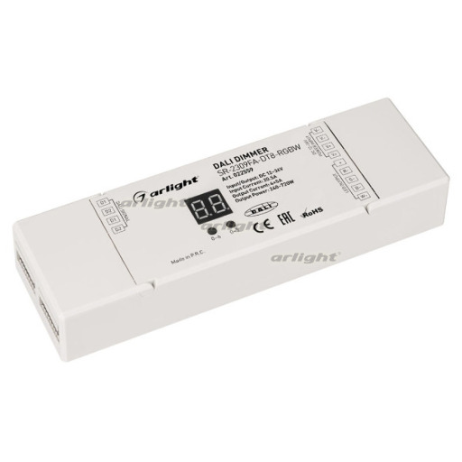 Диммер Arlight DALI SR-2309FA-DT8-RGBW (12-36V, 4x5A) IP20 Пластик 022559