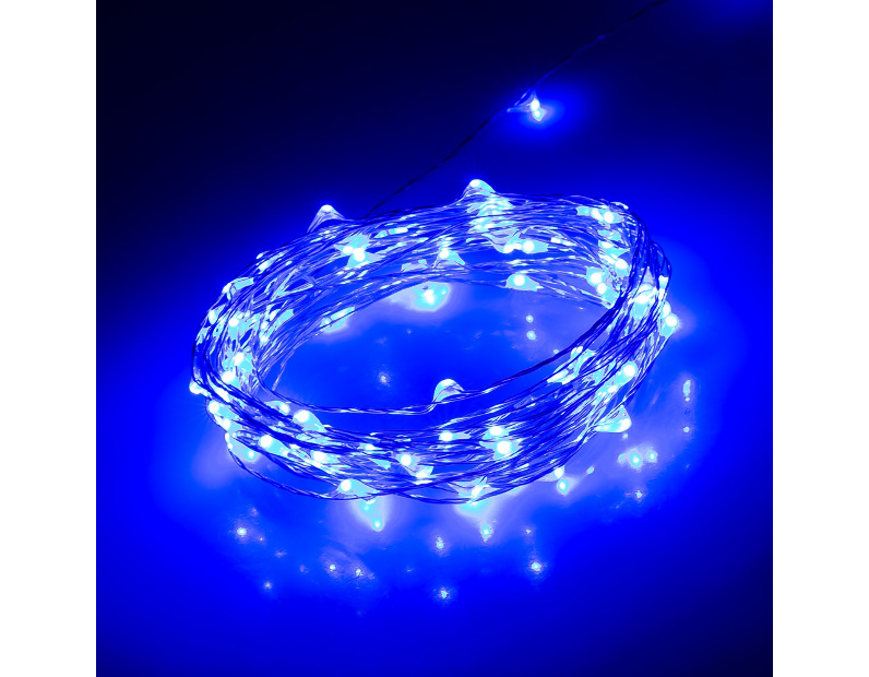 Светодиодная нить Arlight WR-5000-1608-100LED Blue (12V, 2.1W) IP65 030212