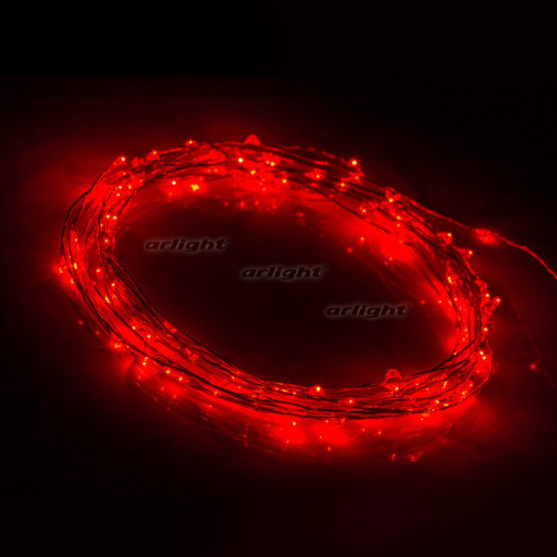 Светодиодная нить Arlight WR-5000-12V-Red (1608, 100LED) IP65 018123