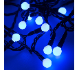 Светодиодная гирлянда Arlight ARD-BALL-CLASSIC-D13-5000-BLACK-50LED BLUE (230V, 3.5W) (IP65) 025564
