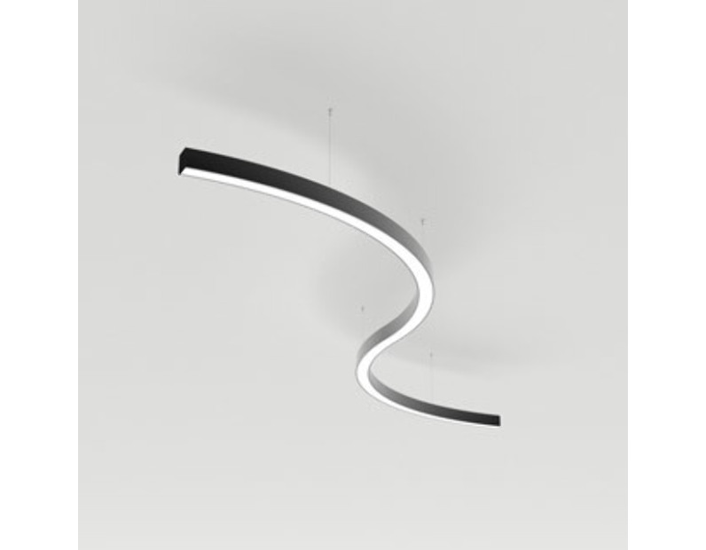 Светильник Arlight SP-LINE-ARC-S3535-D1500-46W Warm3000 (BK, 120 deg, 24V) Металл 034053