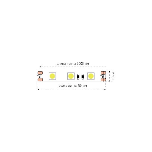 Лента светодиодная SWG  60LED/м 14,4W Красный ECO-SWG560-12-14.4-R