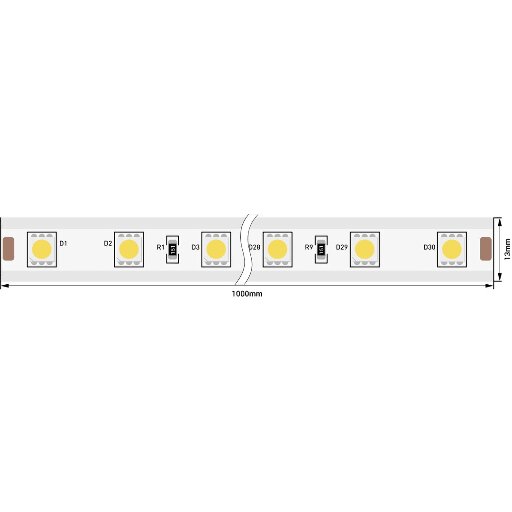 Лента светодиодная SWG  220В Жёлтый LT560-Y-50