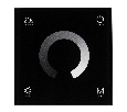 Панель Arlight SMART-P4-DIM-G-IN Black (12-24V, 4x3A, Sens, 2.4G) IP20 Пластик 034778