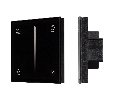 Панель Arlight SMART-P6-DIM-G-IN Black (12-24V, 4x3A, Sens, 2.4G) IP20 Пластик 034780
