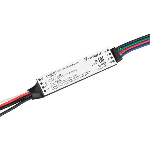 Контроллер SMART-K46-RGB-PUSH-SUF (12-24V, 3x1A, 2.4G) (Arlight, Пластик) 028440