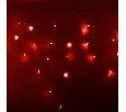 Гирлянда АЙСИКЛ (бахрома) Neon-Night 2,4 х 0,6 м, прозрачный ПВХ, 88 LED КРАСНЫЕ 255-052