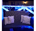 Гирлянда АЙСИКЛ (бахрома) Neon-Night 2,4 х 0,6 м, прозрачный ПВХ, 88 LED СИНИЕ 255-053
