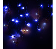 Гирлянда АЙСИКЛ (бахрома) Neon-Night 4,0 х 0,6 м, черный КАУЧУК, "Flashing", IP67, 128 LED СИНИЕ 255-233
