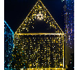 Гирлянда АЙСИКЛ (бахрома) Neon-Night 4,8 х 0,6 м, прозрачный ПВХ, 176 LED ЗОЛОТО 255-147