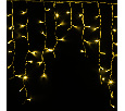 Гирлянда АЙСИКЛ (бахрома) Neon-Night 5,6 х 0,9 м, белый КАУЧУК IP67, 240 LED ЖЕЛТЫЕ 255-281