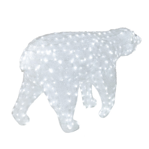 Акриловая светодиодная фигура "Белый медведь" Neon-Night 100 см, 1976 светодиодов 513-121