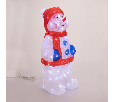 Акриловая светодиодная фигура «Снеговик в синих варежках» Neon-Night 59 см, 96 светодиодов 513-283