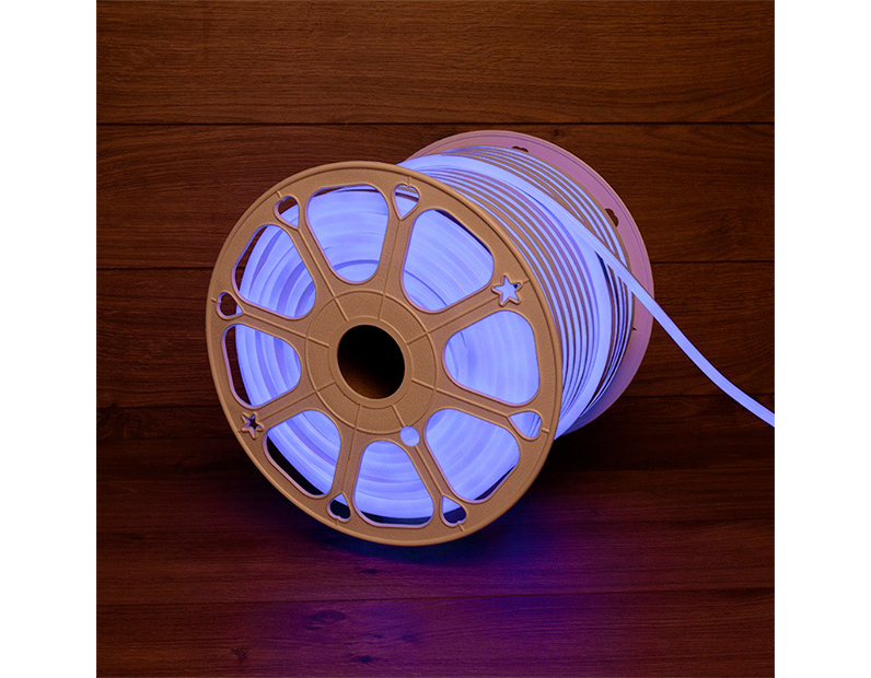 Гибкий неон SMD, (8х16 мм), синий, 120 LED/м (с комплектом подключения) Neon-Night 131-043