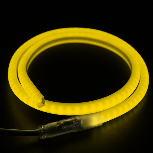 Гибкий Неон SMD, форма - D (12х12мм), жёлтый, супер яркий (120 LED/м) (без комплекта подключения) Neon-Night 131-071