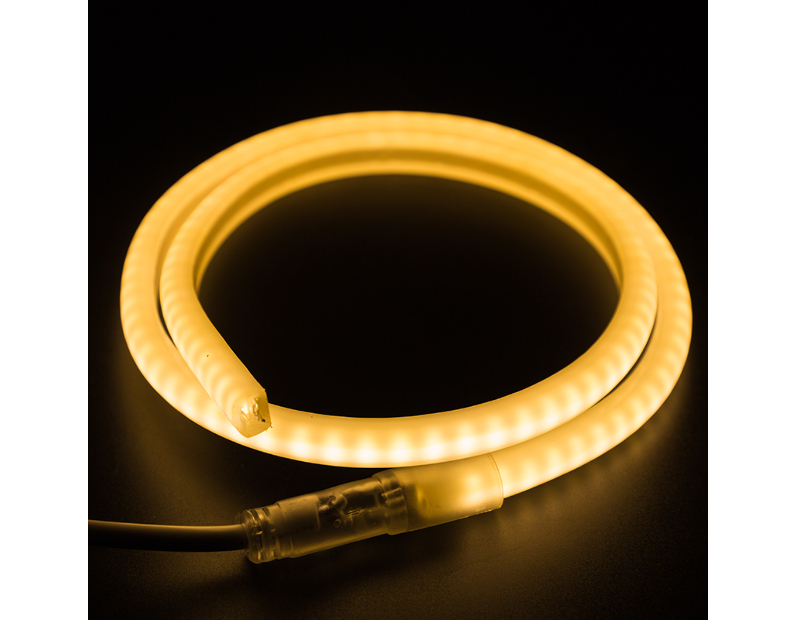 Гибкий Неон SMD, форма - D (12х12мм), тёплый белый, супер яркий (120 LED/м) (без комплекта подключения) Neon-Night 131-076