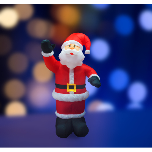 Надувная 3D-фигура «Дед Мороз приветствует» Neon-Night размер 180 см, внутренняя подсветка 5 LED 511-114