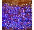 Гирлянда ДОЖДЬ (занавес) Neon-Night 2х1,5м, белый КАУЧУК IP67, 360 LED СИНИЕ 237-113