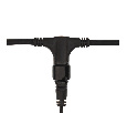Гирлянда ДОЖДЬ (занавес) Neon-Night 2х1,5м, черный КАУЧУК IP67, 360 LED ЖЁЛТЫЕ 237-121
