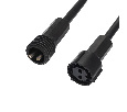 Гирлянда ДОЖДЬ (занавес) Neon-Night 2х1,5м, черный КАУЧУК IP67, 360 LED ЖЁЛТЫЕ 237-121