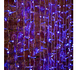 Гирлянда ДОЖДЬ (занавес) Neon-Night 2х3м, белый КАУЧУК IP67, 760 LED СИНИЕ постоянное свечение 237-133