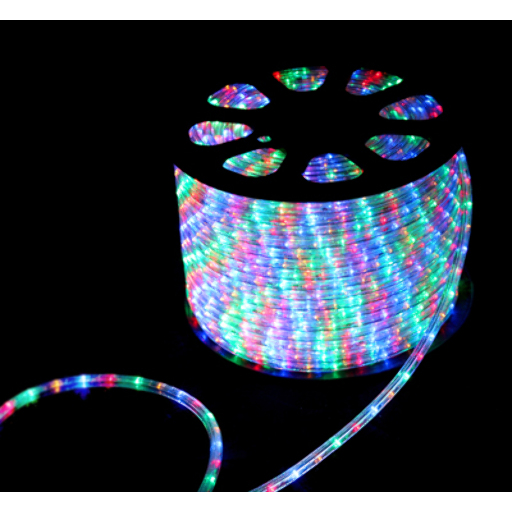 Дюралайт LED чейзинг (3W) - МУЛЬТИ (RYGB) Ø13мм, 30LED/м, модуль 4м Neon-Night 121-329-6
