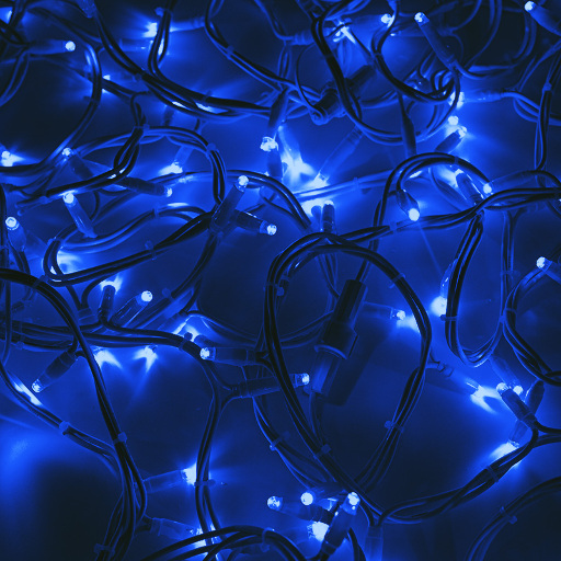 Гирлянда модульная "Дюраплей LED" Neon-Night 20м белый каучук 200 LED Синий постоянное свечение 315-143