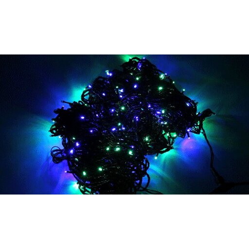 Гирлянда "Клип лайт" Neon-Night 24В, 3 нити по 10 м, 198 LED МУЛЬТИ, не соединяется 323-319