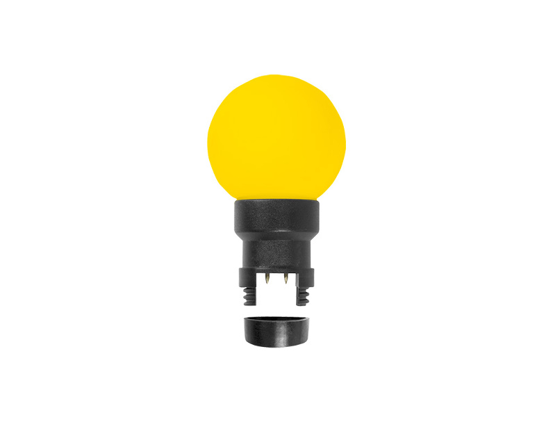 Лампа шар Neon-Night 6 LED для белт-лайта, с патроном, Желтая Ø45мм 405-141